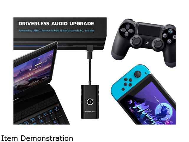 Creative Sound Blaster G3 USB-C External Gaming USB DAC and Amp for PS4, Nintendo Switch, Ft. GameVoice Mix (Audio Balance for Game/Chat), Mic/Vol...