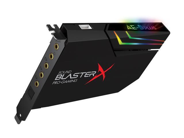 Creative Sound BlasterX AE-5 Plus SABRE32-class Hi-res 32-bit/384 kHz PCIe Gaming Sound Card and DAC with Dolby Digital and DTS, Xamp Discrete...