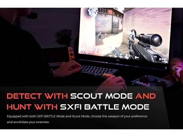 Creative Sound Blaster GC7 Game Streaming DAC Amp ft Programmable Buttons, Super X-Fi, 7.1 Virtual Surround, Battle Mode, Scout Mode, GameVoice...