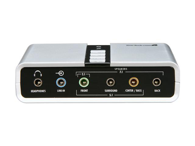 StarTech. com ICUSBAUDIO7D Audio Adapter External Sound Card