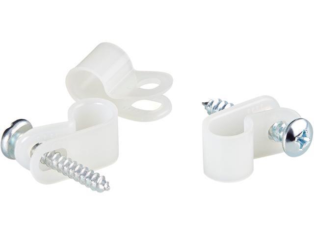 100 SCREW MOUNT CABLE CLAMPS R-TYPE CLIP