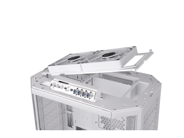 Thermaltake - Tower 600 Mid Tower ATX PC Case - Snow - image 11