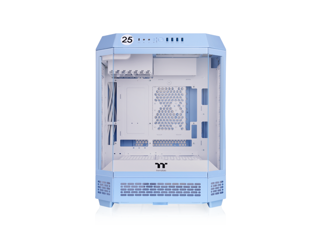 Thermaltake - Tower 600 Mid Tower ATX PC Case - Hydrangea Blue - image 3