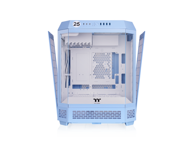 Thermaltake - Tower 600 Mid Tower ATX PC Case - Hydrangea Blue - image 4