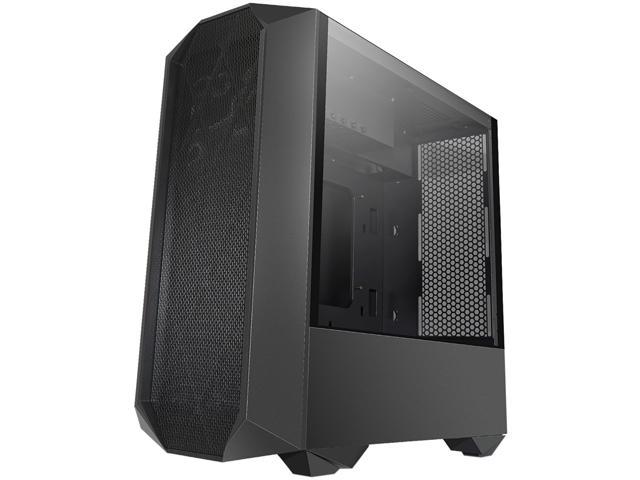 Segotep Typhon ATX Black Mid Tower PC Gaming Tempered Glass Computer Case USB 3.0 Port w/ Graphics Card Vertical Mounting