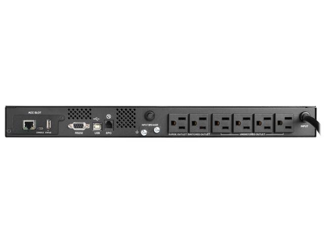 Tripp Lite SmartPro 6 Outlet 120V 500VA 300W Line-Interactive UPS SMART500RT1UN