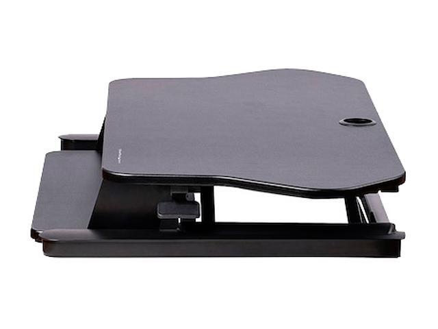 StarTech 35'x21' Corner Sit Stand Desk Converter with Keyboard Tray ARMSTSCORNR