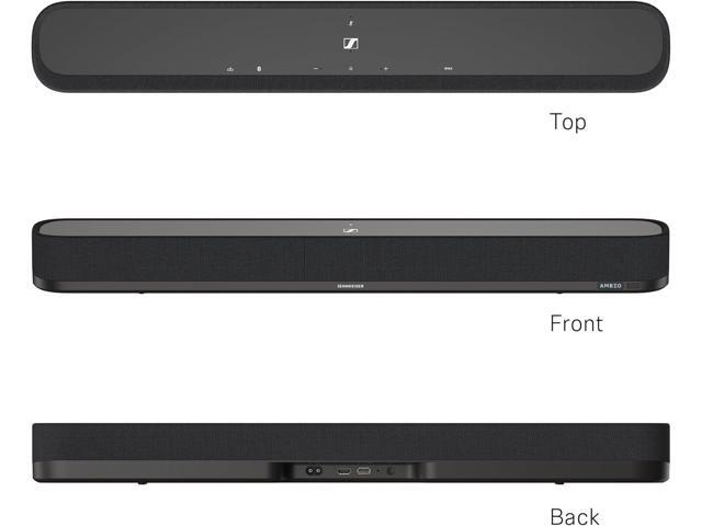 Sennheiser - AMBEO Soundbar Mini Compact Device with Adaptive Features and Multiple Connectivity - Black - image 3