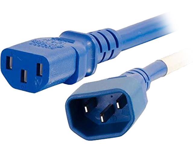 C2G 6ft (1.8m) 14AWG Power Cord (IEC320C14 to IEC320C13) - Blue