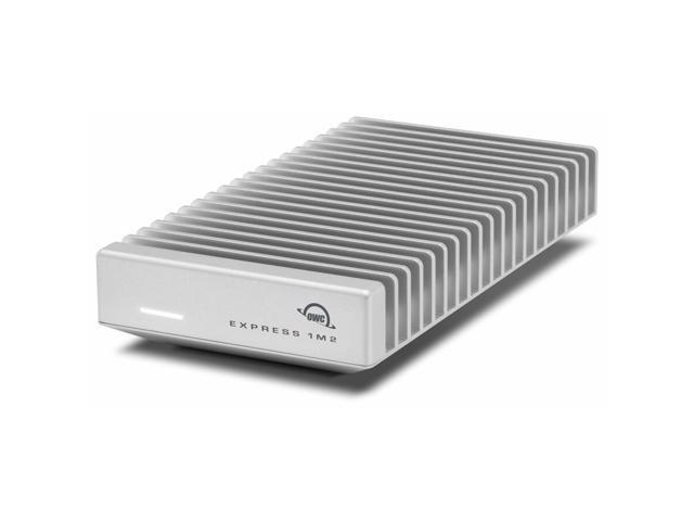 OWC Express 1M2 80G 2 TB Portable Rugged External Solid State Drive - PCI Express NVMe - Silver - USB4 Type C - 6362 MB/s Maximum Read Transfer...