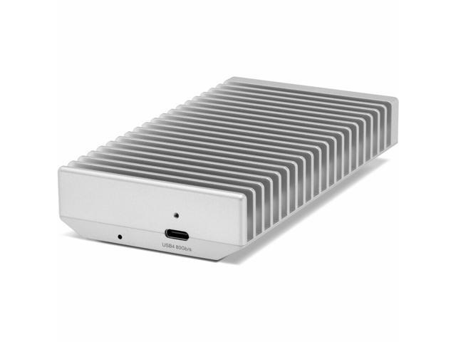 OWC Express 1M2 80G 1 TB Portable Rugged External Solid State Drive - PCI Express NVMe - Silver - USB4 Type C - 6362 MB/s Maximum Read Transfer...