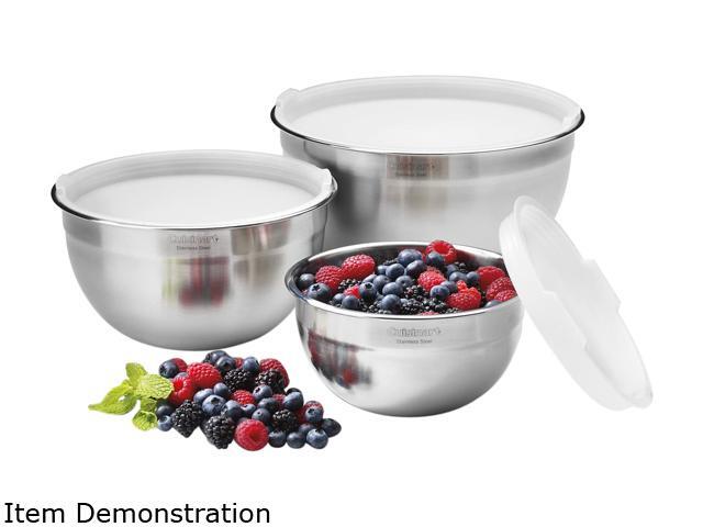Cuisinart Mixing Bowls with Lids, Set of 3, CTG-00-SMB