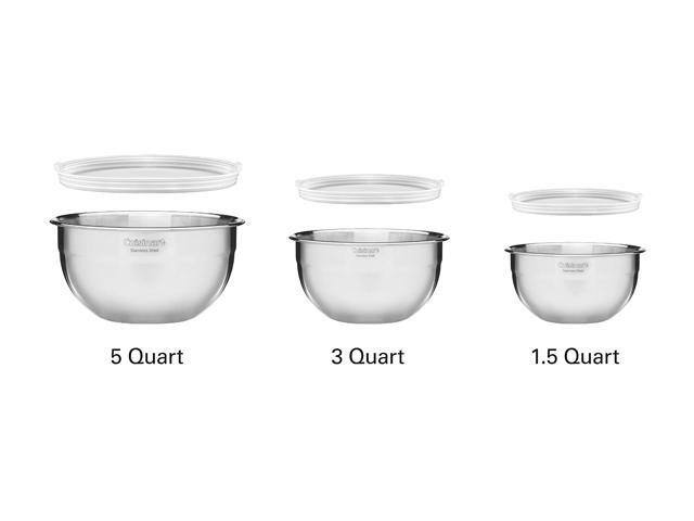 Cuisinart Mixing Bowls with Lids, Set of 3, CTG-00-SMB