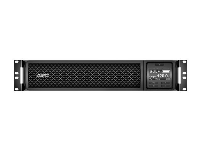 APC SRT3000RMXLA Smart-UPS On-Line, 3kVA, Rackmount 2U, 120V, 8x 5-20R+1x L5-30R NEMA outlets, SmartSlot, Extended runtime, W/ rail kit - 2U...