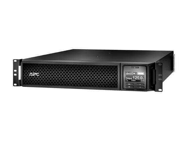APC SRT3000RMXLA Smart-UPS On-Line, 3kVA, Rackmount 2U, 120V, 8x 5-20R+1x L5-30R NEMA outlets, SmartSlot, Extended runtime, W/ rail kit - 2U...