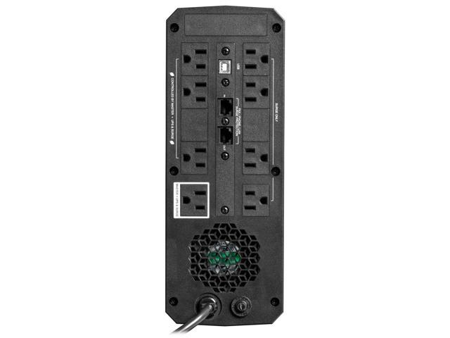 Tripp Lite UPS 1000VA 600W 120V Pure Sine Wave Gaming UPS Battery Backup - LCD, AVR, RGB LEDs, USB Charging, Power Saving - Tower - AVR - 7 Hour...