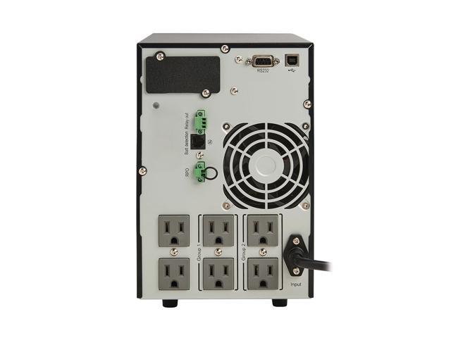 Tripp Lite series SmartOnline 120V 700VA 630W Double-Conversion UPS, 6 Outlets, Network Card Option, LCD, USB, DB9, Tower (SU700XLCD)