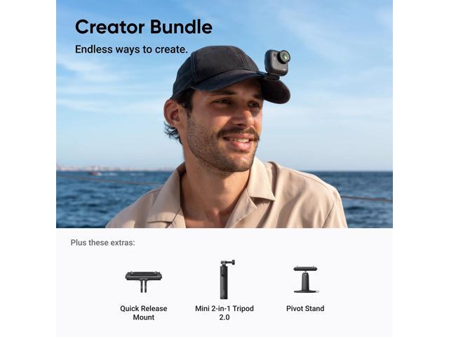 Insta360 - GO Ultra Action Camera Creator Bundle - White - image 3