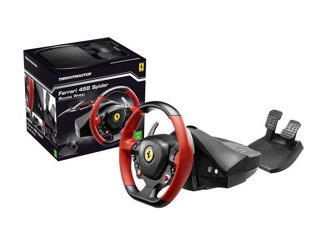 Thrustmaster - Ferrari 458 Spider Racing Wheel & Pedal Set for Xbox One - Black/Red/Yellow - image 6