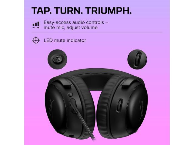 HyperX - Cloud III Wired Gaming Headset for PC, PS5, PS4, Xbox Series X|S, Xbox One, Nintendo Switch, and Mobile - Black - image 8