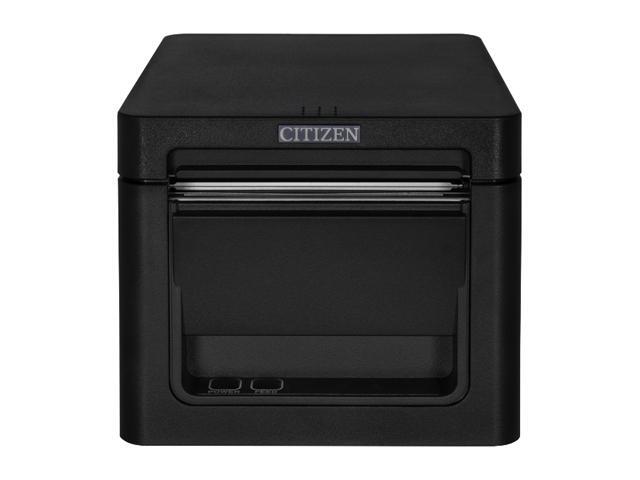 Citizen CT-E351 Compact Thermal POS Printer, Front Exit, Serial, USB, Black - CT-E351RSU-BK