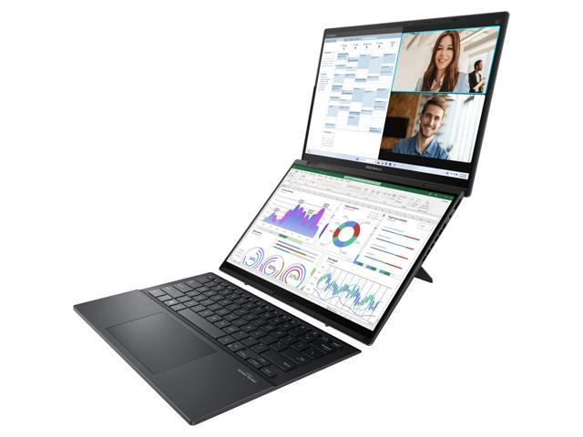 ASUS - Zenbook Duo Dual 14" 3K OLED Touch Laptop - Evo Intel Core Ultra 9 285H with 32GB RAM - Intel Arc Graphics - 1TB SSD - Inkwell Gray - image 11
