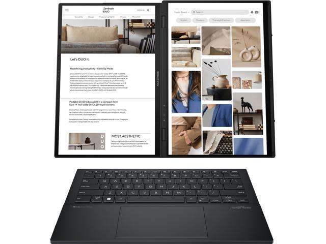 ASUS - Zenbook Duo Dual 14" 3K OLED Touch Laptop - Evo Intel Core Ultra 9 285H with 32GB RAM - Intel Arc Graphics - 1TB SSD - Inkwell Gray - image 3