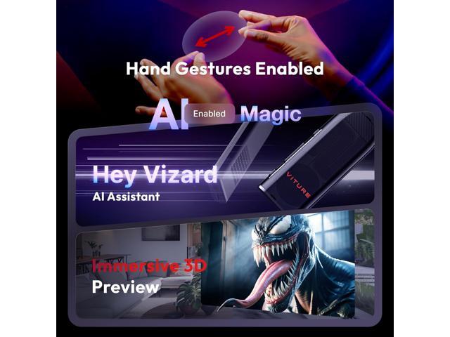 VITURE - Pro Neckband - Multi-screen/3DoF/Smooth Follow/Ambient Mode, 3D Player, AI Assistant - 12GB+256GB - Black - image 9