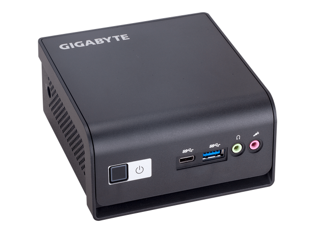 GIGABYTE BRIX GB-BMCE-4500C Black Ultra PC Kit (barebone Mini PC) with Intel Celeron Processor N4500 - Memory and Storage Sold Separately