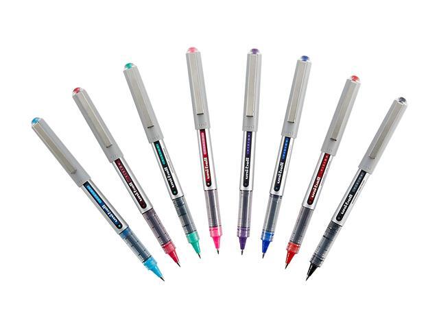 Uni Vision Rollerball Pen Fine Point Blue Ink Dozen (60134)