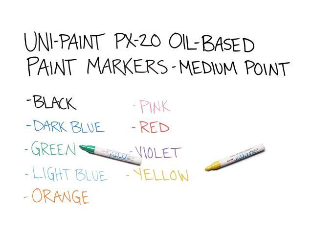 Permanent Marker, Medium Bullet Tip, Yellow 63605