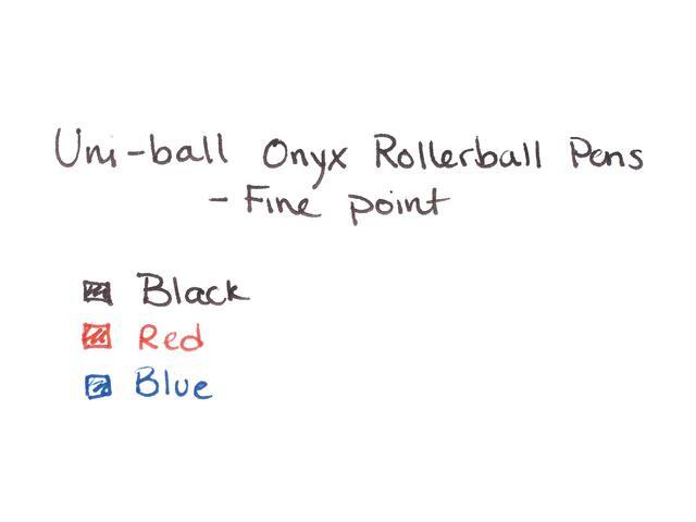 Uni-ball ONYX Stick Roller Ball Pen, Fine 0.7mm Black Ink 72/Pack