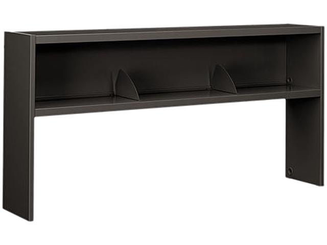HON 38000 Series Stack On Open Shelf Hutch 72w x 13 1/2d x 34 3/4h Charcoal