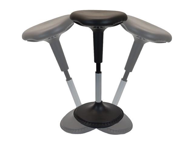 WOBBLE STOOL Standing Desk Chair ergonomic tall adjustable height sit stand-up office balance drafting bar swiveling leaning perch perching high.