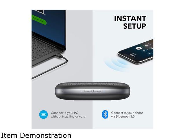 Anker PowerConf Bluetooth Speakerphone with 6 Microphones, Enhanced Voice Pickup, 24 Hour Call Time, Bluetooth 5, USB C, Conference Speaker...
