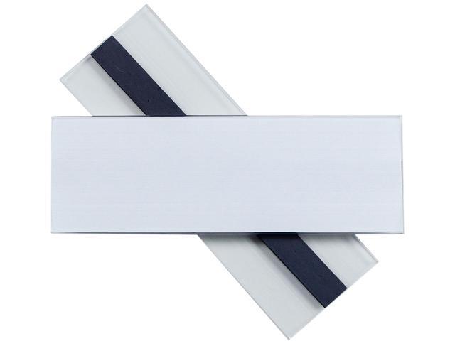 Clear Magnetic Label Holders, Side Load, 6 x 2, Clear, 10/Pack 87820