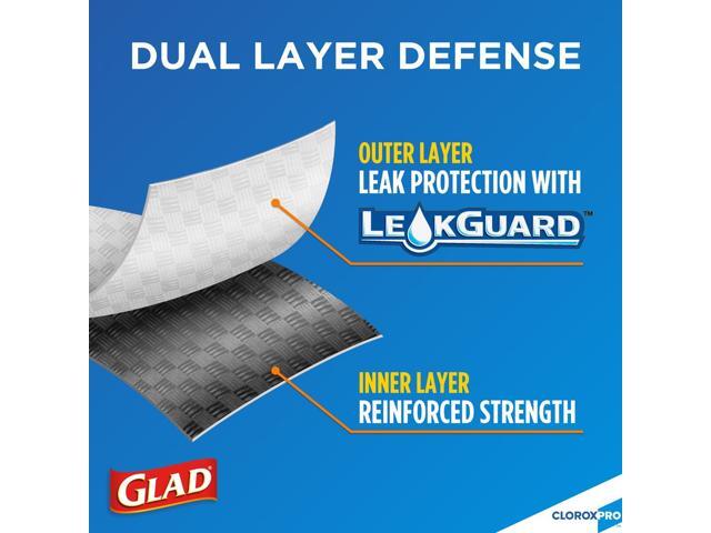 Glad Tall Kitchen Drawstring Trash Bags, 13 gal, 0.72 mil, 24' x 27.38', Gray, 100 Bags/Box, 4 Boxes/Carton CLO78526CT