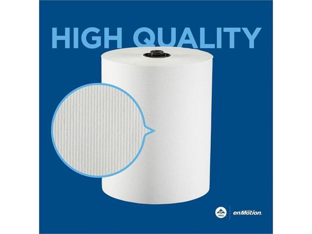 enMotion 1-Ply Paper Towel Rolls - EPA, - 8-1/4' x 550' - White - Case Of 6 Rolls 89730