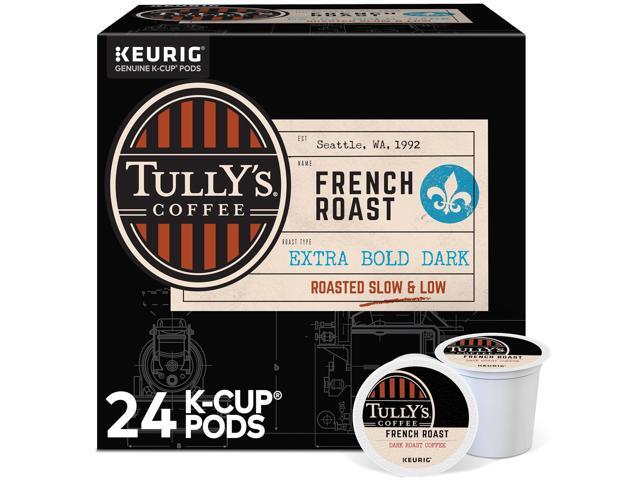 Tully's Coffee French Roast, Keurig Single-Serve K-Cup Pods, Dark Roast Coffee, 24 Count/Box
