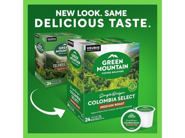 Green Mountain Coffee Colombian Fair Trade Select Coffee, Keurig Single-Serve K-Cup Pods, Medium Roast Coffee, 96 Count/Carton