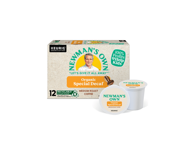 Newman's Own Special Decaf Coffee, Keurig Single-Serve K-Cup Pods, Medium Roast Coffee, 24 Count/Box