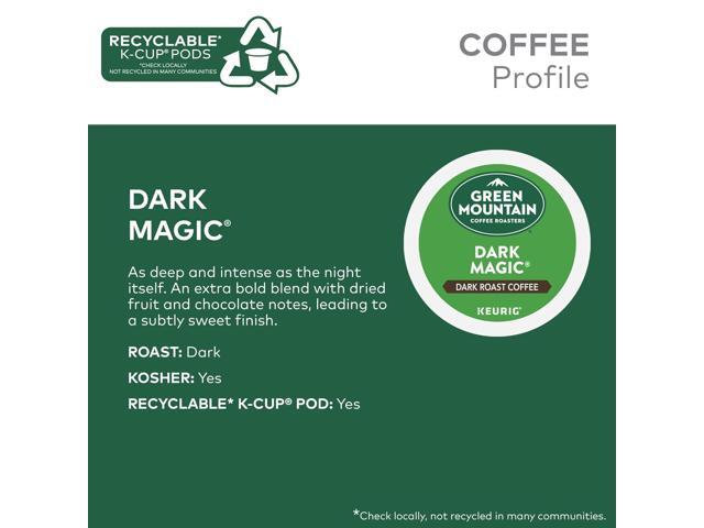 Green Mountain Coffee Roasters Dark Magic Coffee, Keurig Single-Serve K-Cup Pods, Dark Roast Coffee, 24 Count/Box