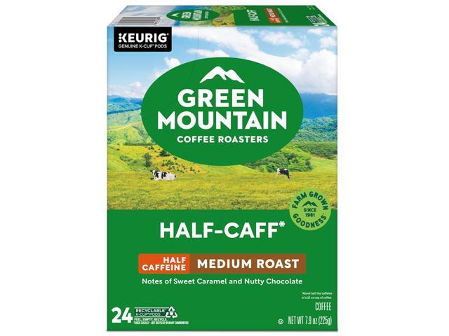 Green Mountain Coffee Roasters Half-Caff Blend Coffee, Keurig Single-Serve K-Cup Pods, Medium Roast Coffee, 24 Count/Box