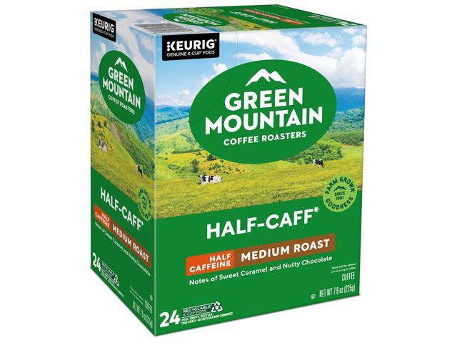 Green Mountain Coffee Roasters Half-Caff Blend Coffee, Keurig Single-Serve K-Cup Pods, Medium Roast Coffee, 24 Count/Box