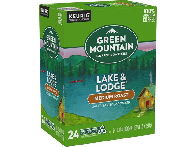 Green Mountain Coffee Roasters Lake & Lodge Coffee, Keurig Single-Serve K-Cup Pods, Medium Roast Coffee, 24 Count/Box
