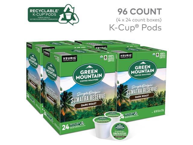 Green Mountain Coffee Roasters Sumatra Reserve Coffee, Keurig Single-Serve K-Cup pods, Dark Roast Coffee, 96 Count/Carton