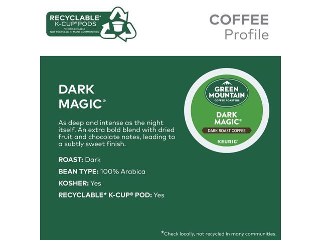 Green Mountain Coffee Roasters Dark Magic Extra Bold Coffee, Keurig Single-Serve K-Cup Pods, Dark Roast Coffee, 24 Count/Box