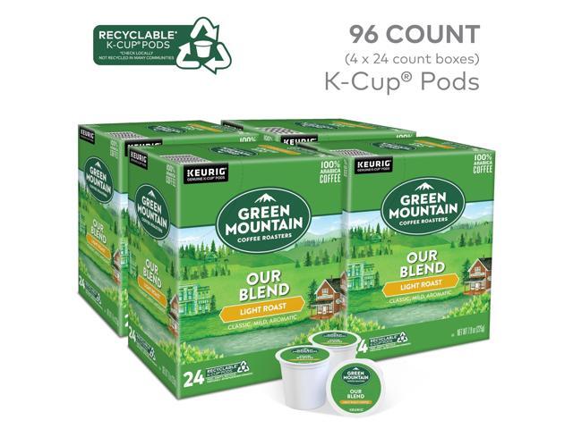 Green Mountain Coffee Our Blend Coffee, Keurig Single-Serve K-Cup Pods, Light Roast Coffee, 96 Count/Carton