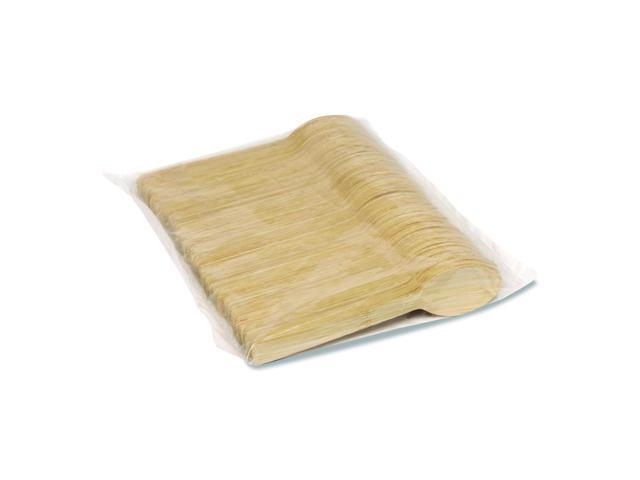 Dixie ANSBAM Bamboo Cutlery - Mediumweight Spoon - Paper - Light Golden - 100/Pack - 10 Packs/Carton