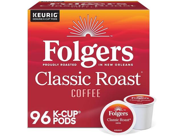 Folgers Single-Serve Coffee K-Cup, Classic Roast, Carton Of 96, 4 x 24 Per Box